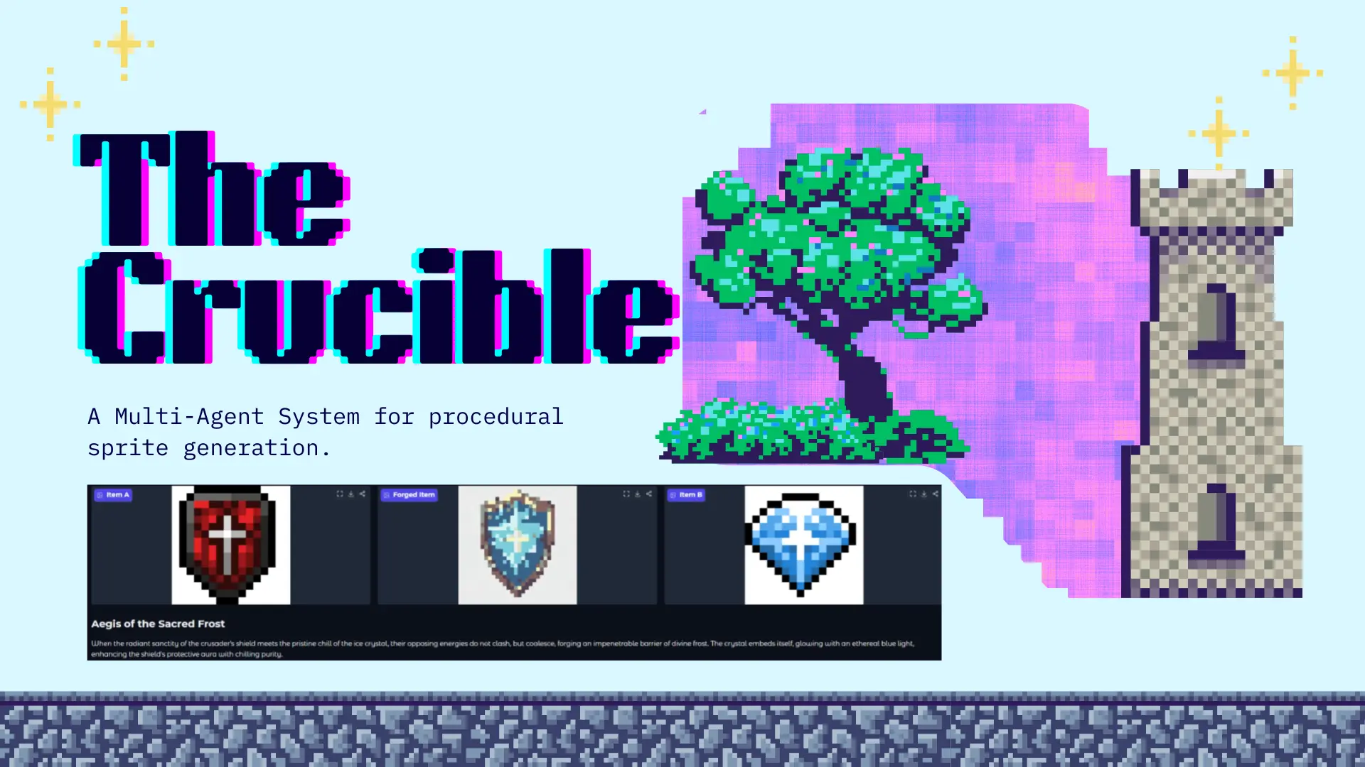 Crucible — Autonomous Sprite Synthesis Pipeline